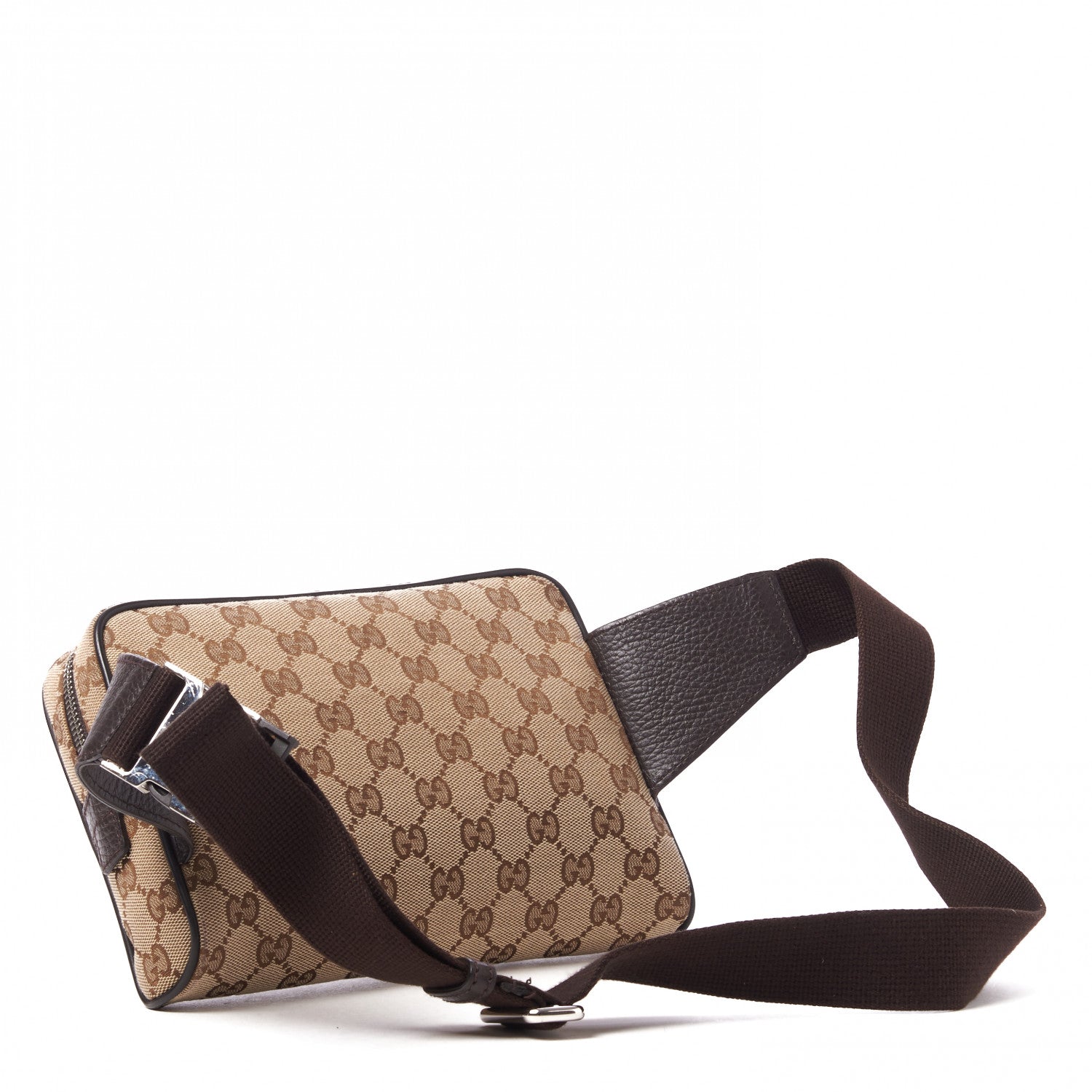 Gucci Monogram Belt Bag Dark Brown 2 of 9