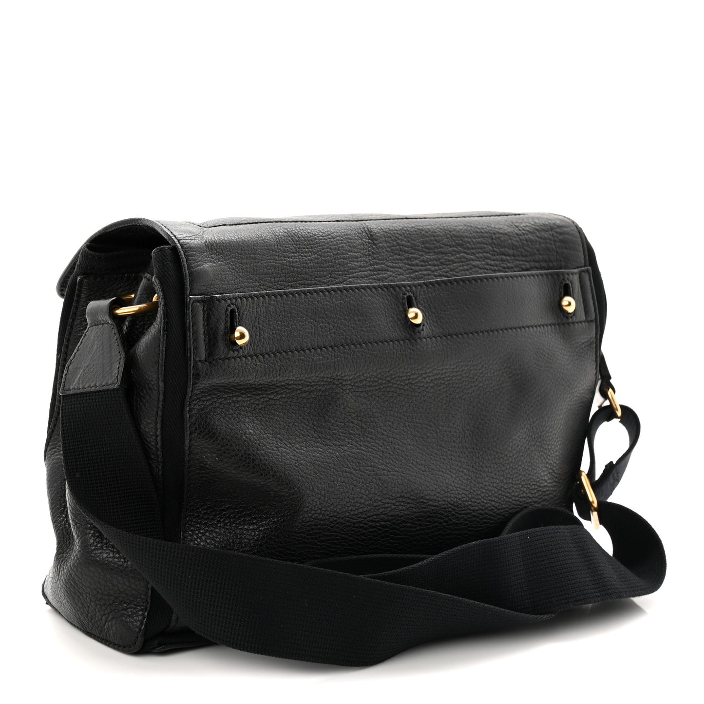 Calfskin Muse Two Messenger Black