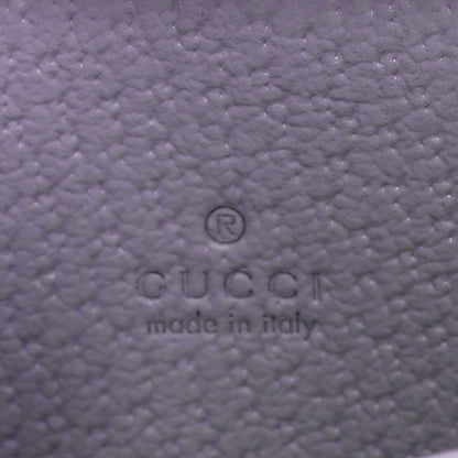 Gucci Monogram Jumbo GG Textured Dollar Calfskin Ophidia Key Card Case Beige Lapis 7 of 8