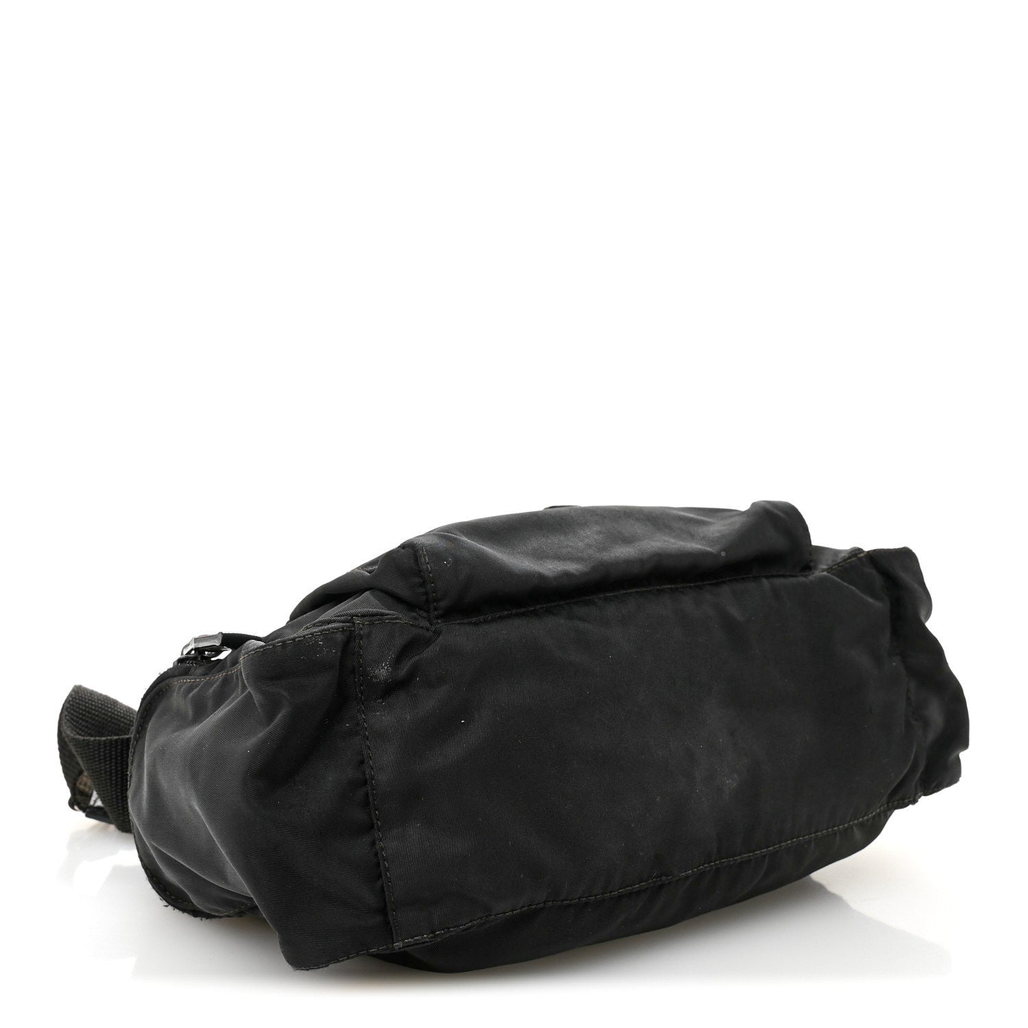 Prada Tessuto Nylon Saffiano Small Vela Messenger Black 4 of 16