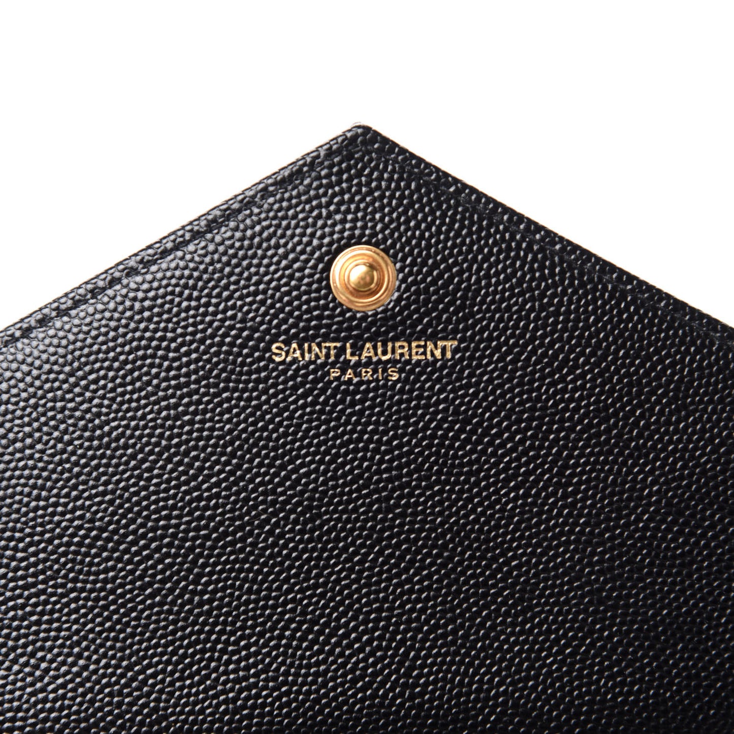 Grain De Poudre Matelasse Chevron Monogram Chain Wallet Black