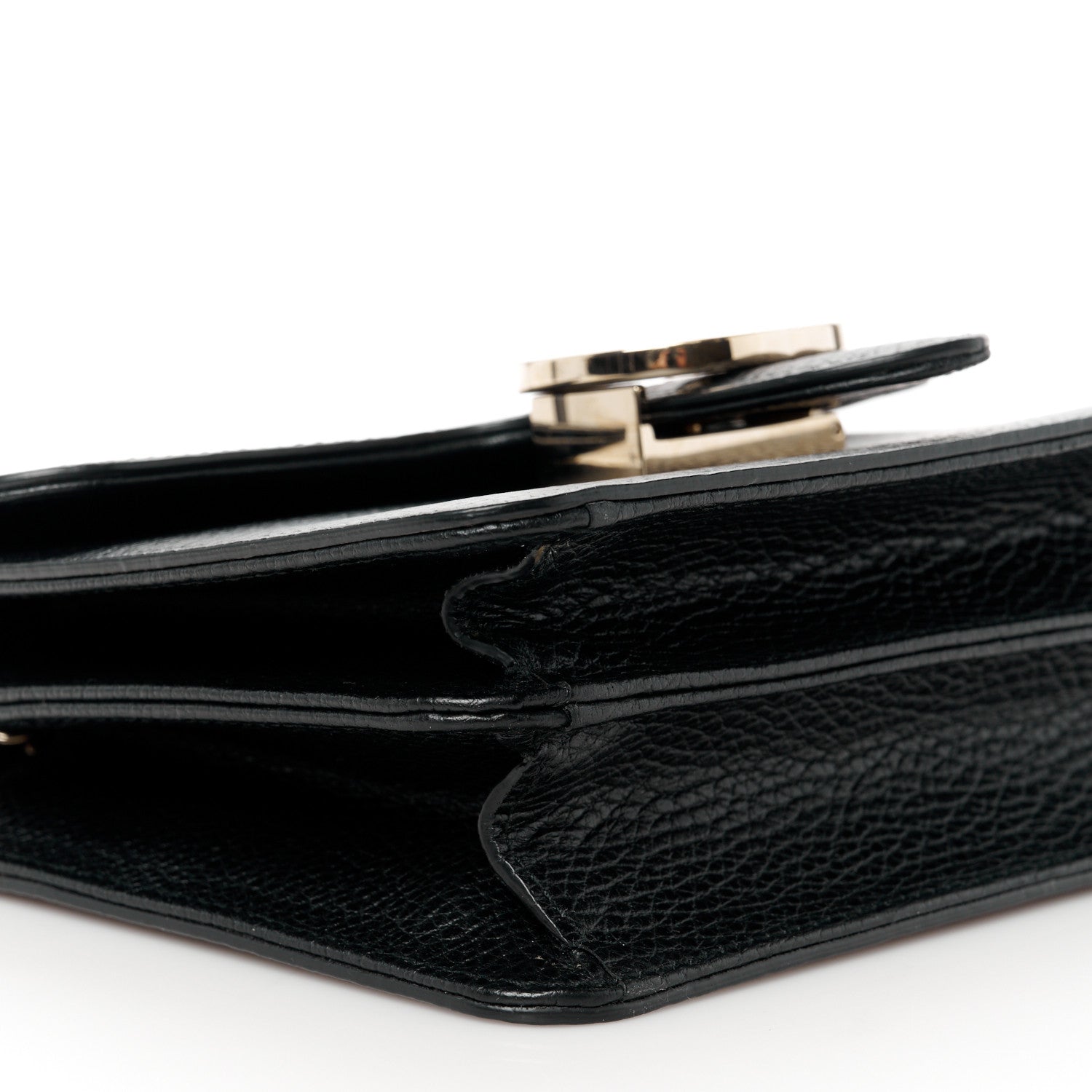Gucci Dollar Calfskin Small Interlocking G Shoulder Bag Black 10 of 11