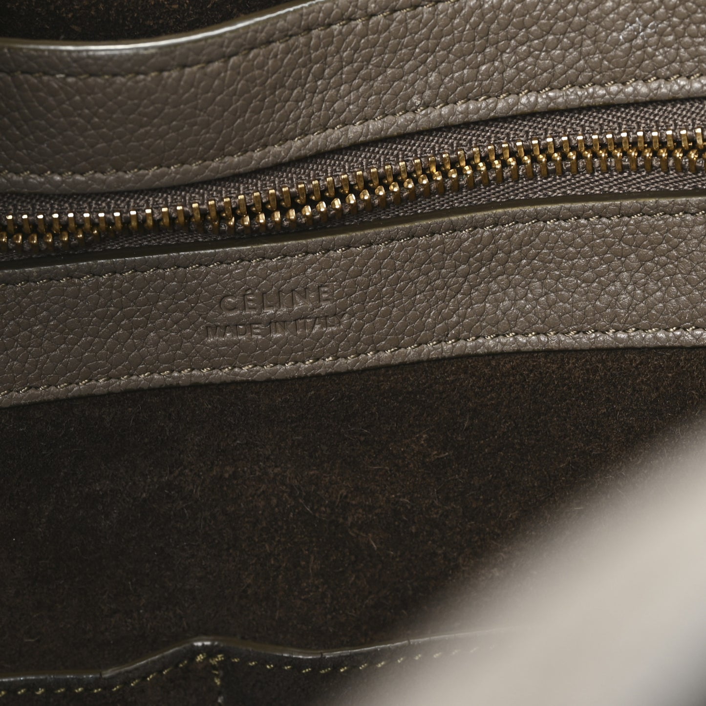 Soft Grained Calfskin Small Belt Cabas Phantom Taupe