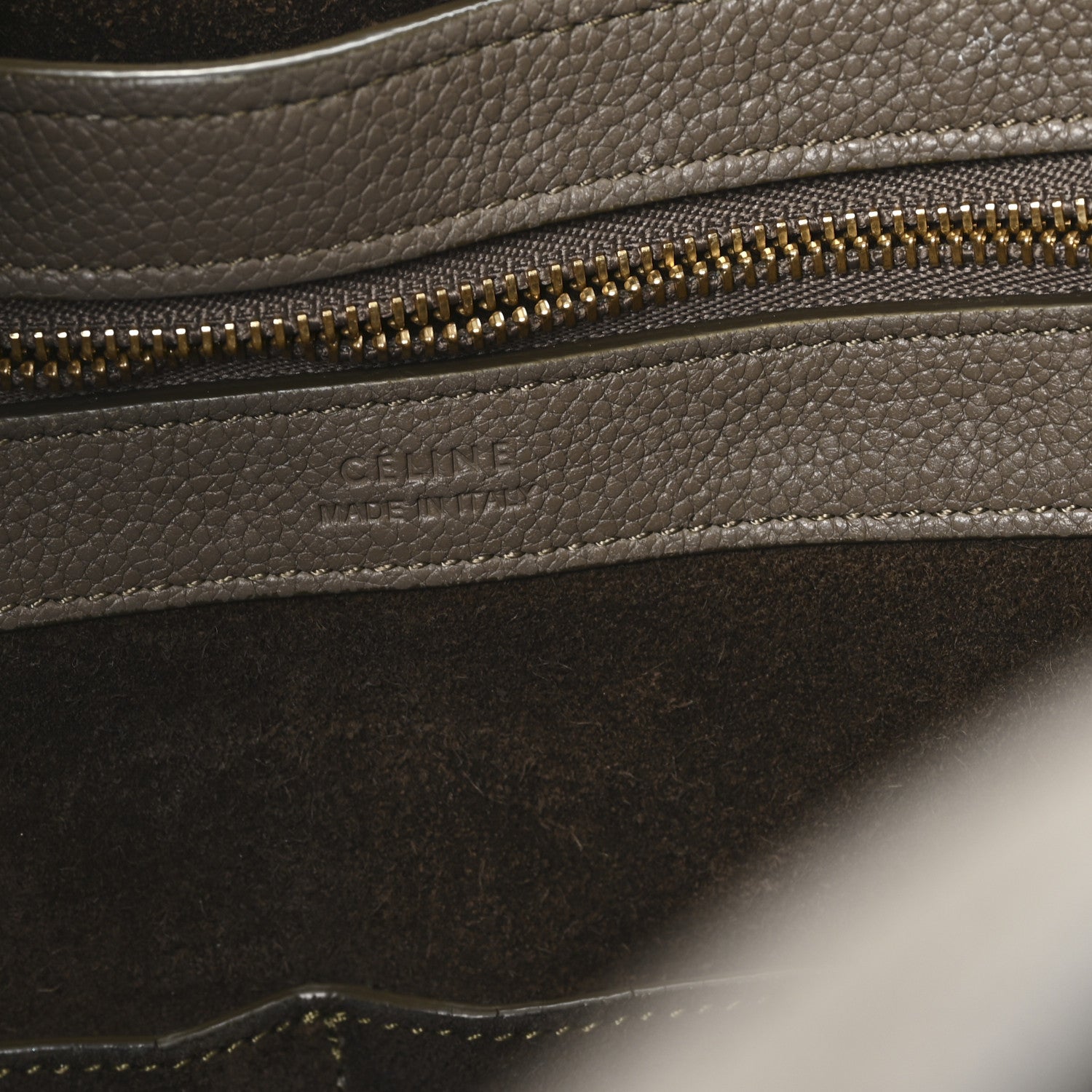 Celine Soft Grained Calfskin Small Belt Cabas Phantom Taupe 6 of 10