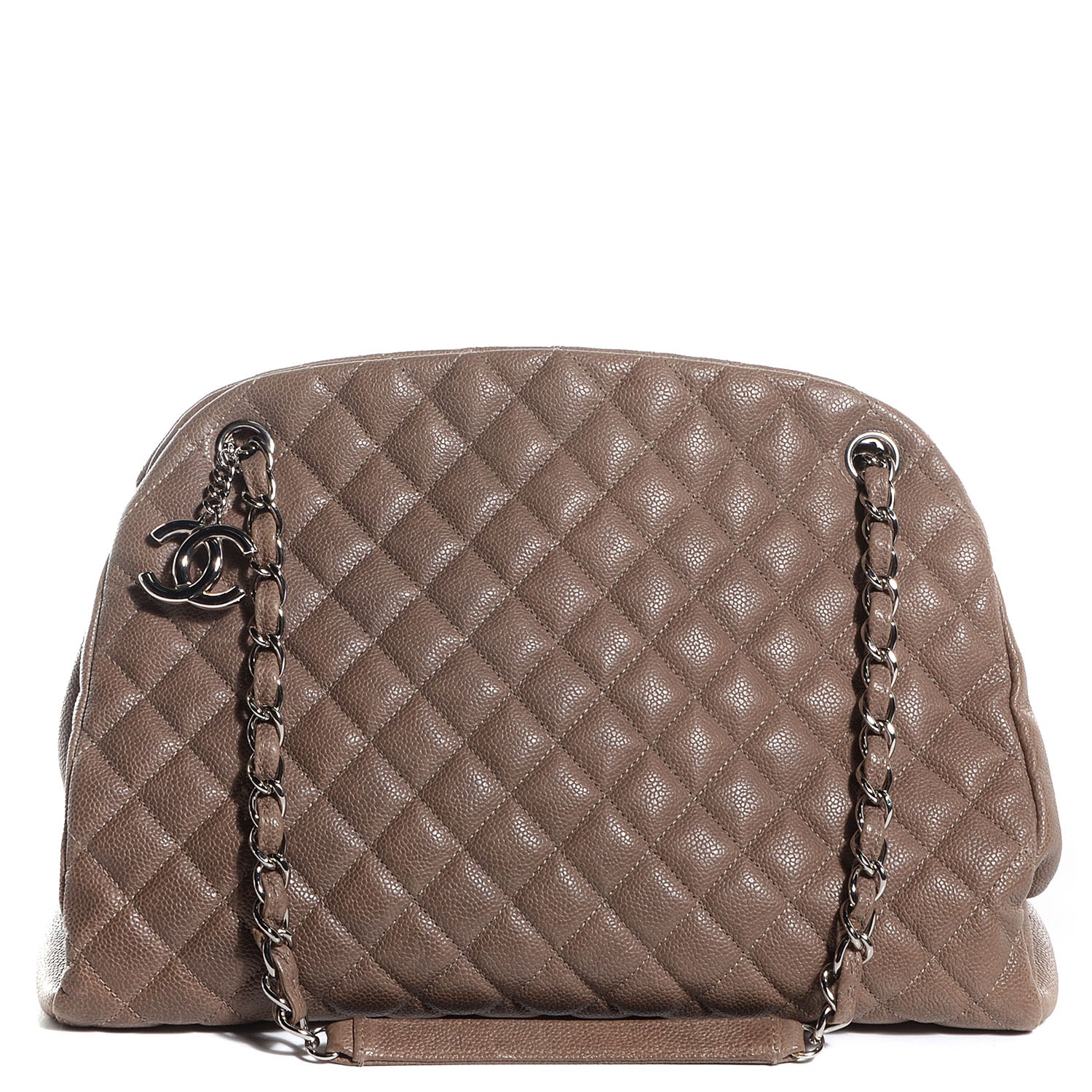 Chanel Caviar Quilted Large Just Mademoiselle Bowling Bag Grey 1 of 7