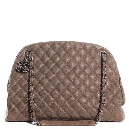 Chanel Caviar Quilted Large Just Mademoiselle Bowling Bag Grey 1 of 7