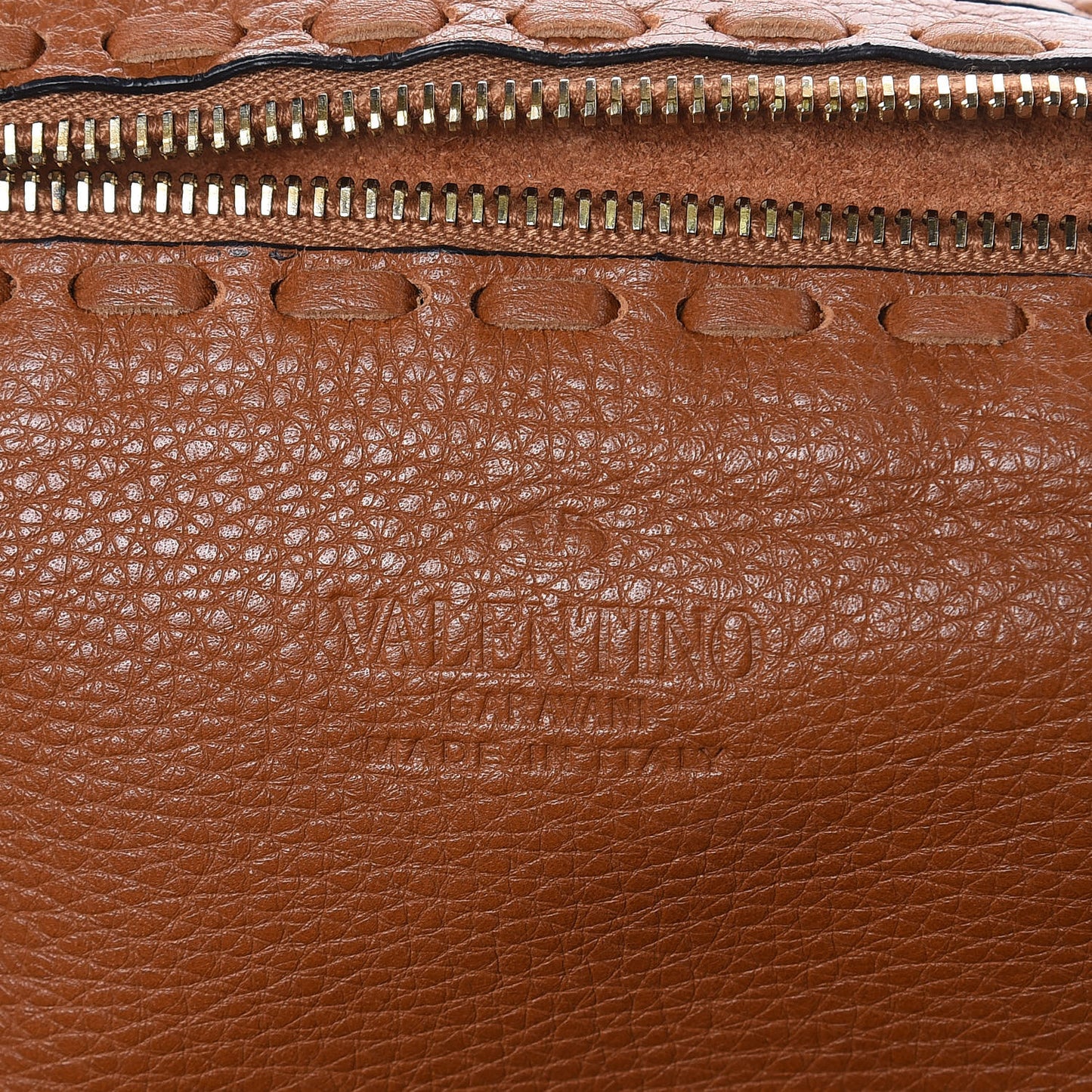 Grained Calfskin C-Rockee Fringe Tote Light Cuir