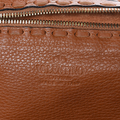 Valentino Garavani Grained Calfskin C-Rockee Fringe Tote Light Cuir 9 of 9