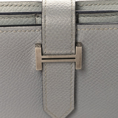 Hermes Epsom Bearn Gusset Wallet Bleu Lin 8 of 9