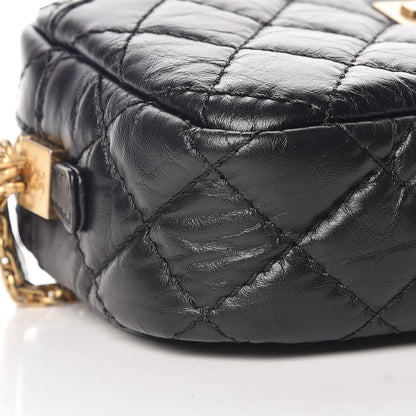 Chanel Aged Calfskin Quilted Mini Reissue Camera Case Black 8 of 10