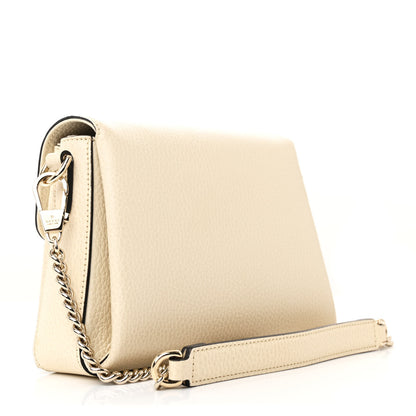 Gucci Dollar Calfskin Interlocking G Crossbody Bag Mystic White 3 of 12