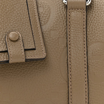 Gucci Piuma Calfskin Jumbo GG Embossed Mini Duffle Bag Good Taupe 8 of 12