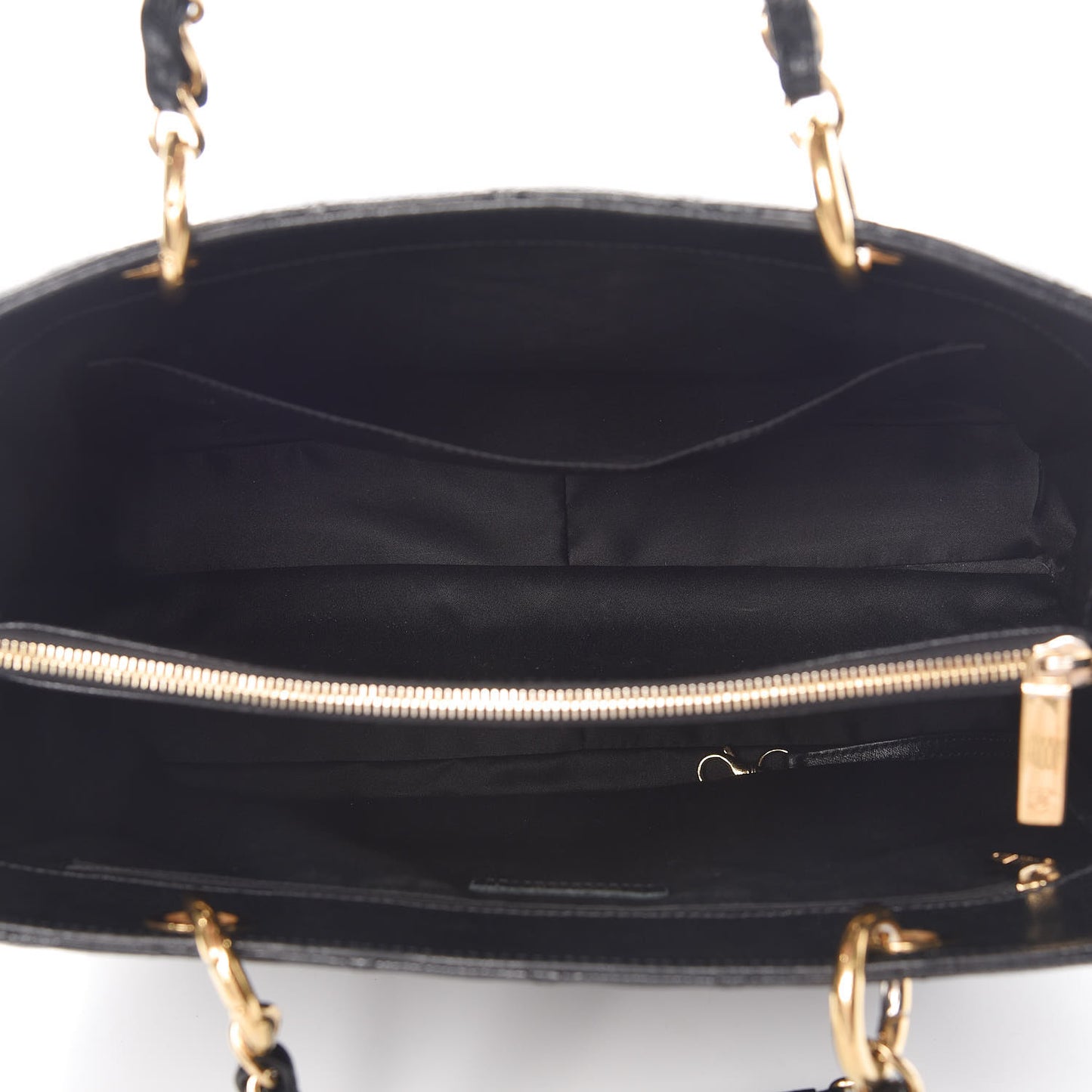 Caviar Quilted Grand Shopping Tote GST Black