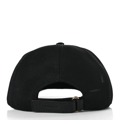 Gucci GG Supreme Monogram Tiger Print Baseball Hat L Black 5 of 9