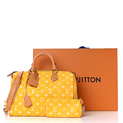 Louis Vuitton Calfskin Monogram Speedy P9 Bandouliere 40 Jaune Mat 12 of 12