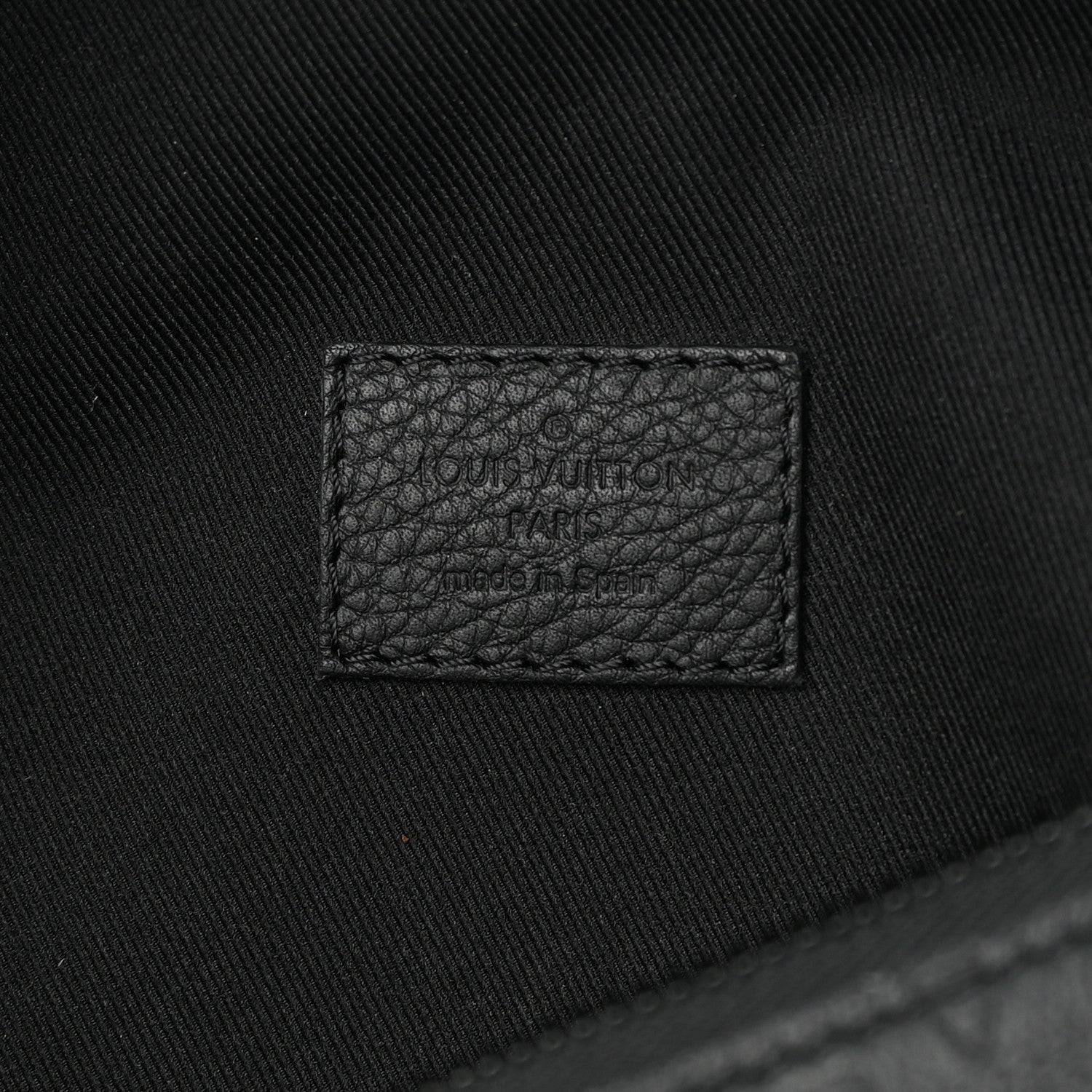 Louis Vuitton Calfskin Monogram Shadow Discovery Bumbag Black 6 of 11