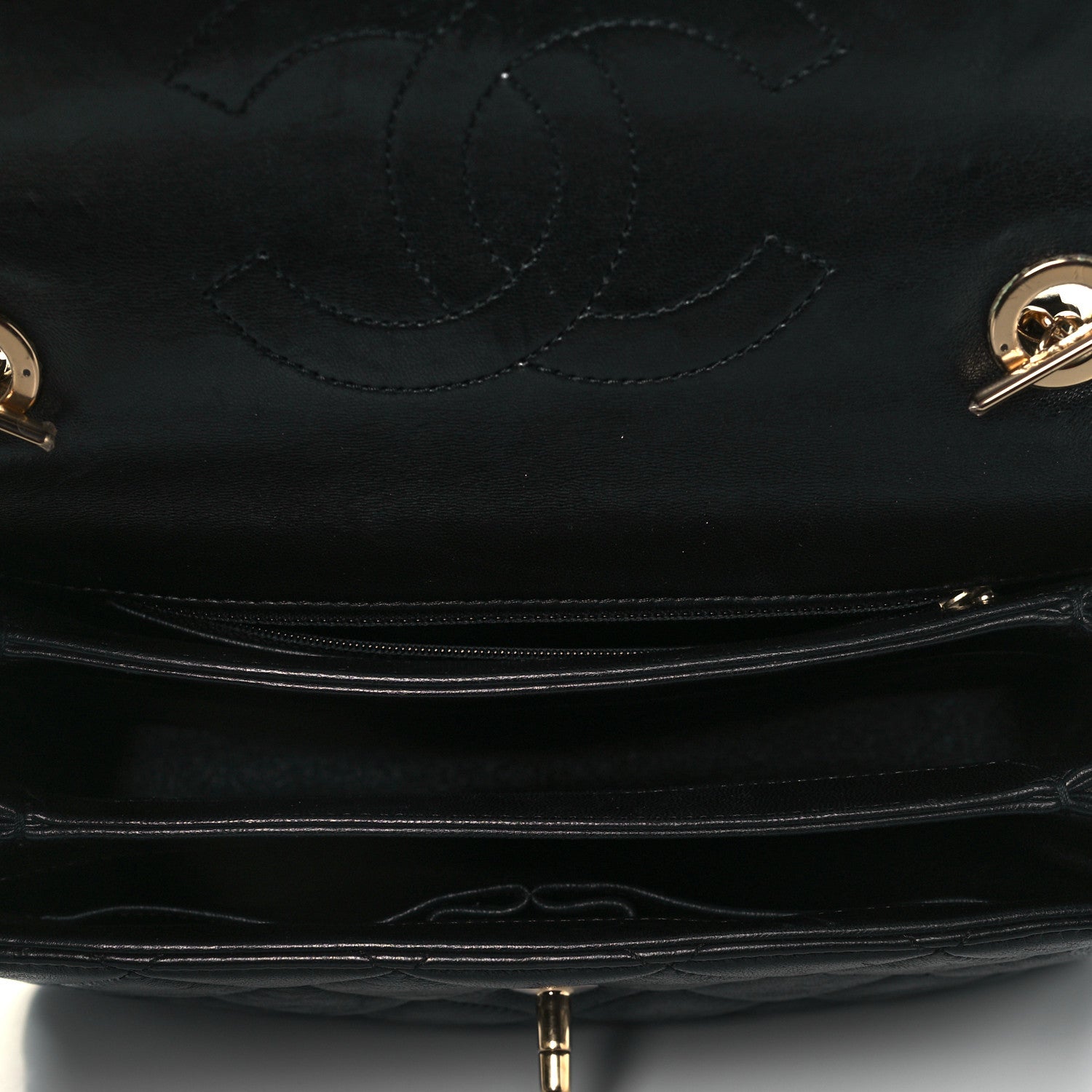 Chanel Lambskin Quilted Small Trendy CC Dual Handle Flap Bag Black 5 of 14