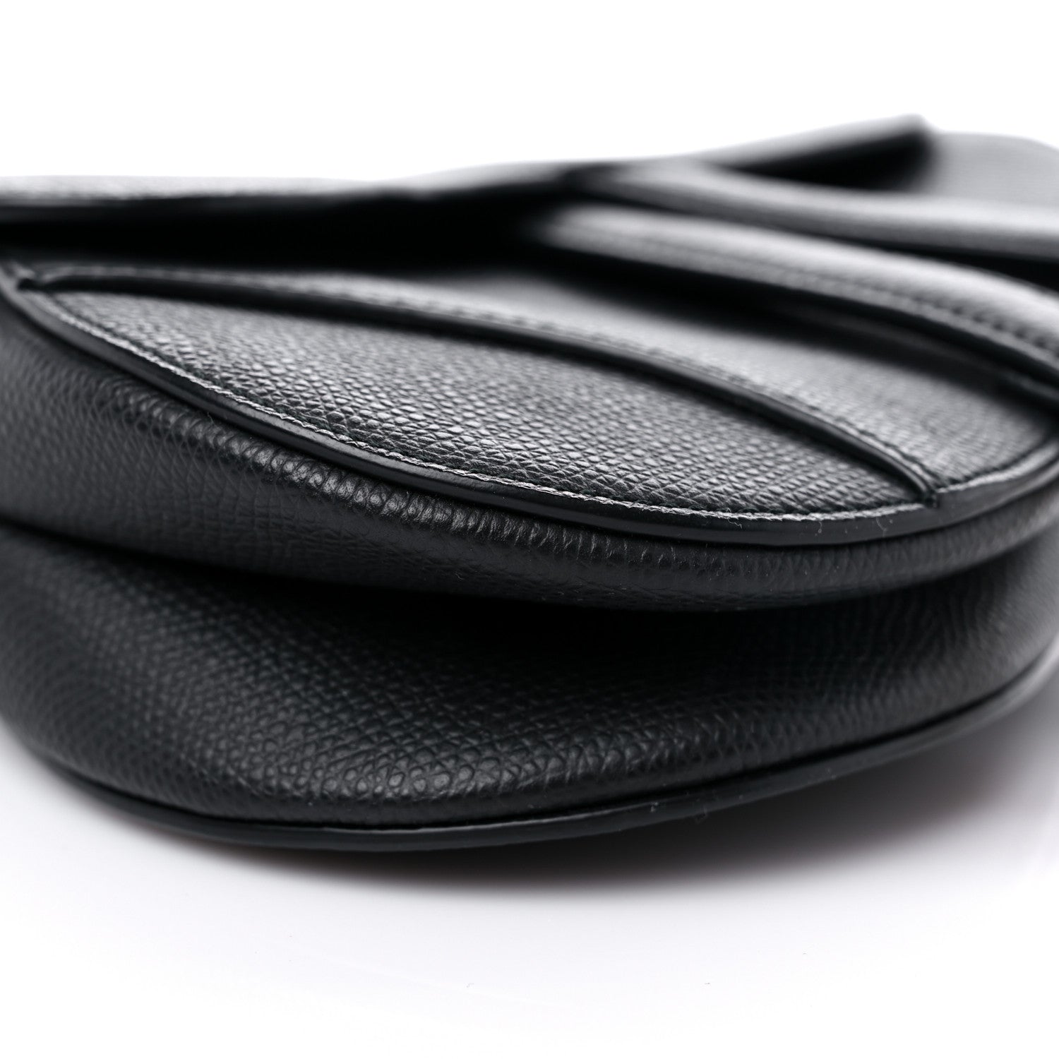 Christian Dior Grained Calfskin Mini Saddle Bag Black 8 of 14