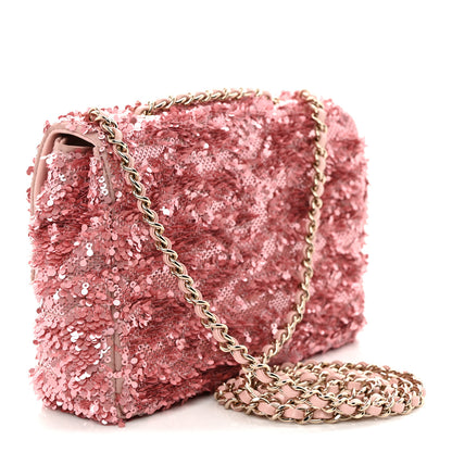 Chanel Sequin Mini Rectangular Flap Pink 3 of 10