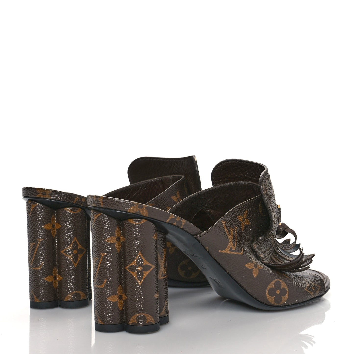 Patent Monogram Indiana Mule 40 Cacao Brown