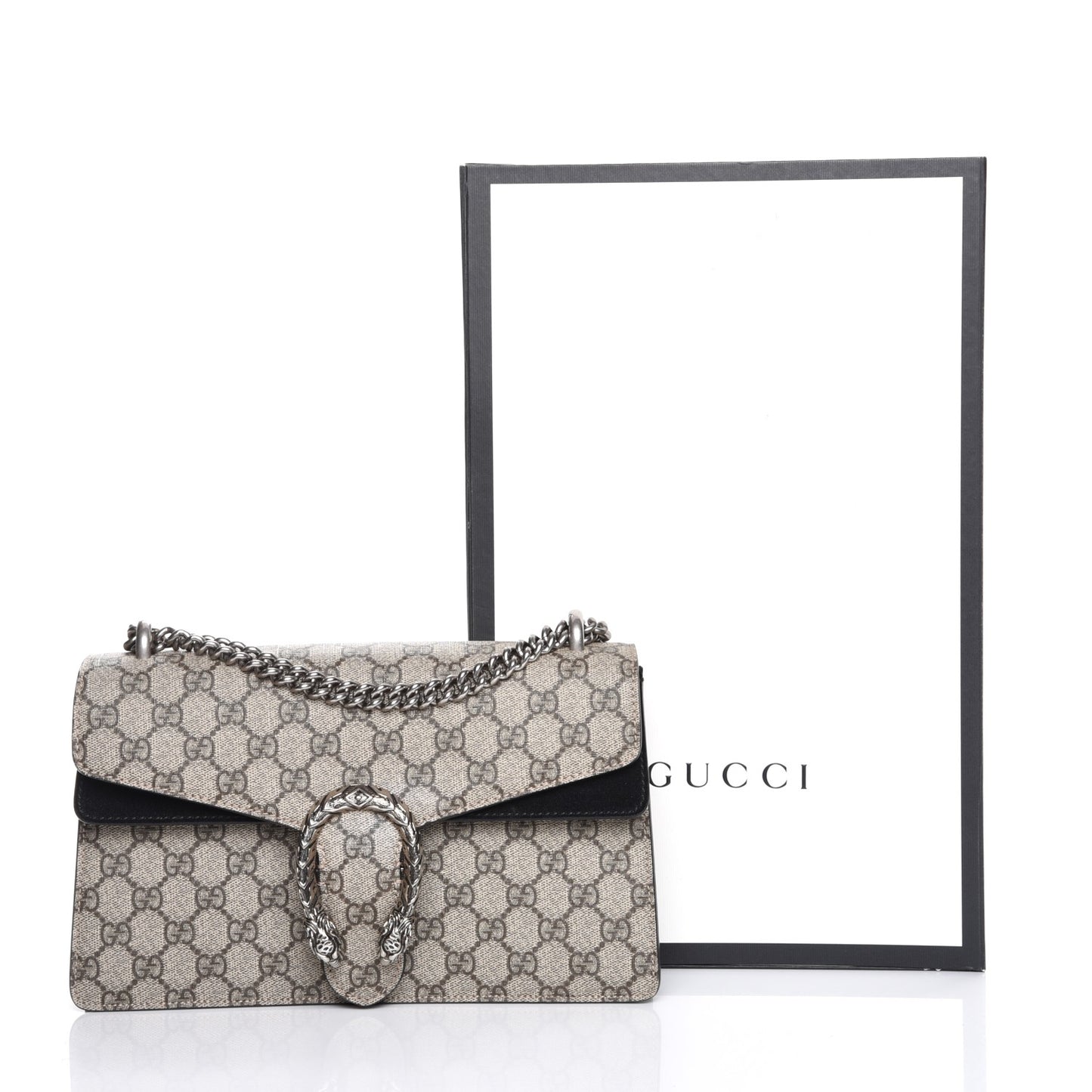 GG Supreme Monogram Small Dionysus Shoulder Bag Black