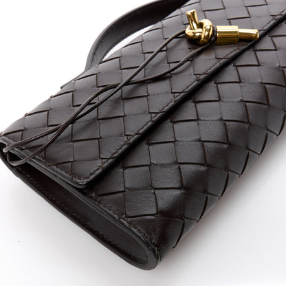 Bottega Veneta Nappa Intrecciato Long Andiamo Top Handle Clutch Fondant 10 of 11