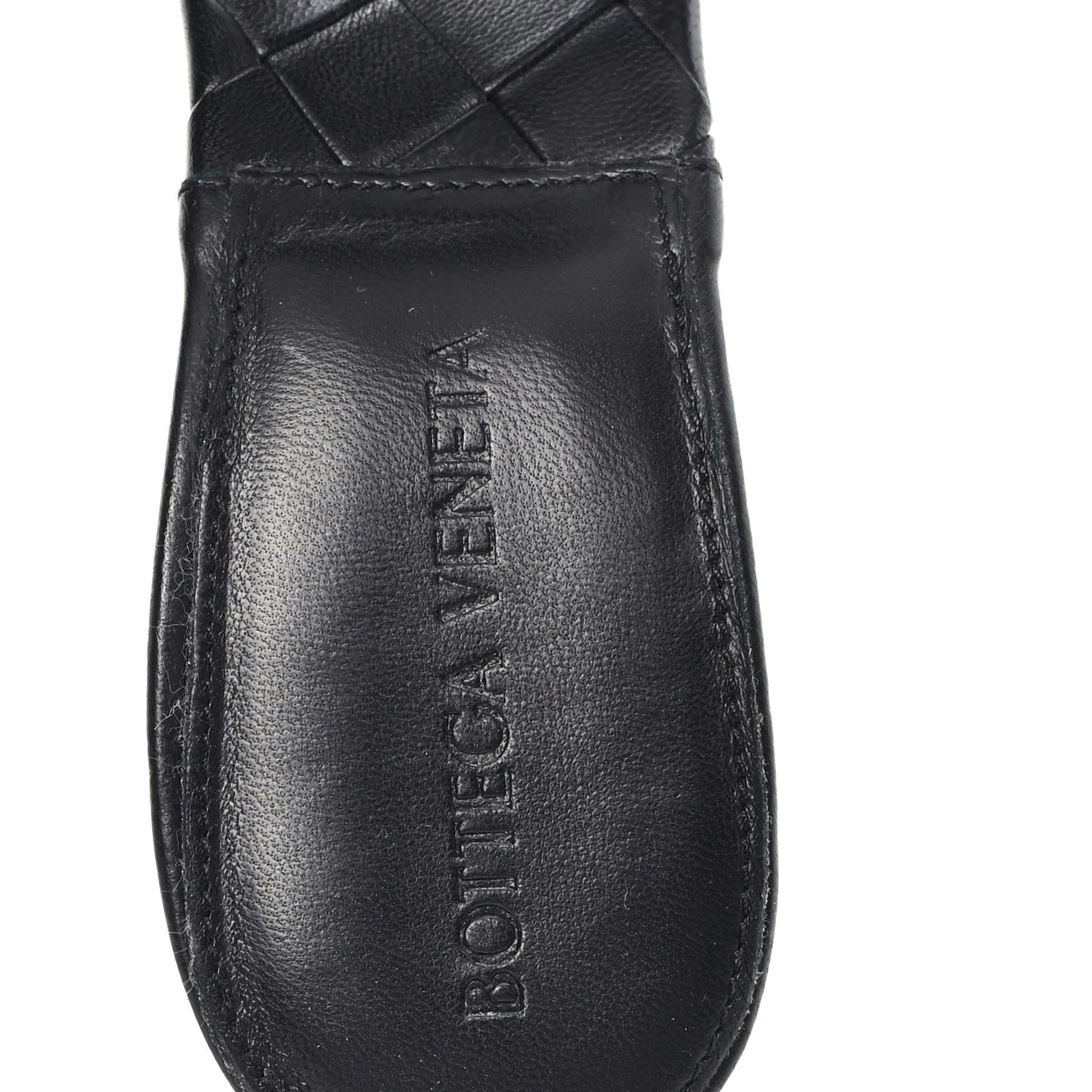 Nappa Maxi Intrecciato Lido Mule Sandals 37 Black