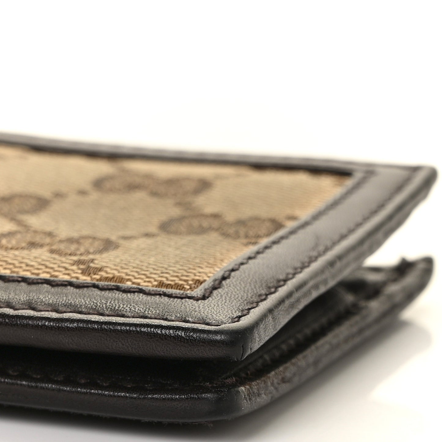 Monogram Mini Bi-Fold Wallet Brown