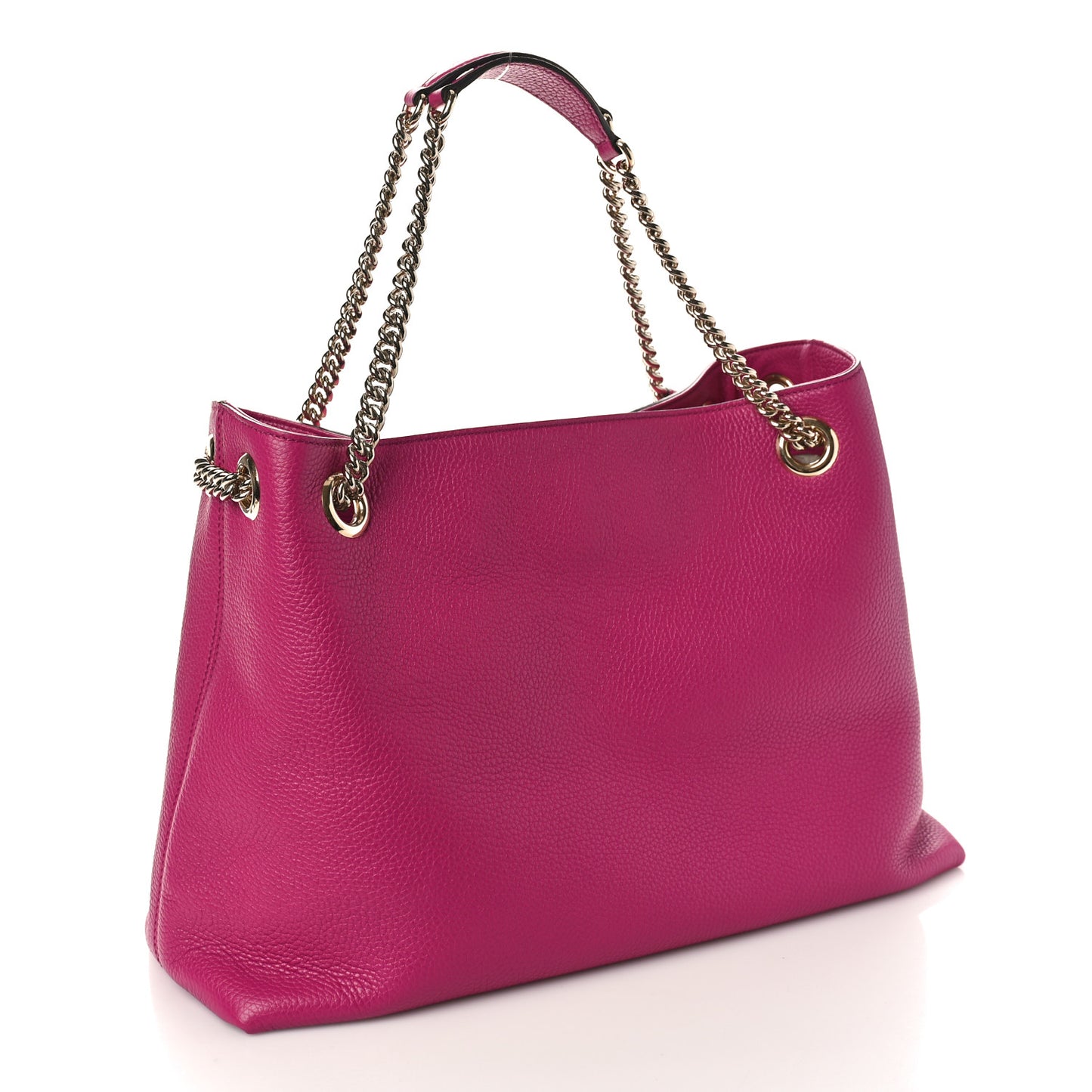 Cellarius Calfskin Medium Soho Chain Shoulder Bag Bright Bouganville