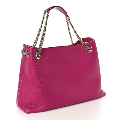 Gucci Cellarius Calfskin Medium Soho Chain Shoulder Bag Bright Bouganville 3 of 10