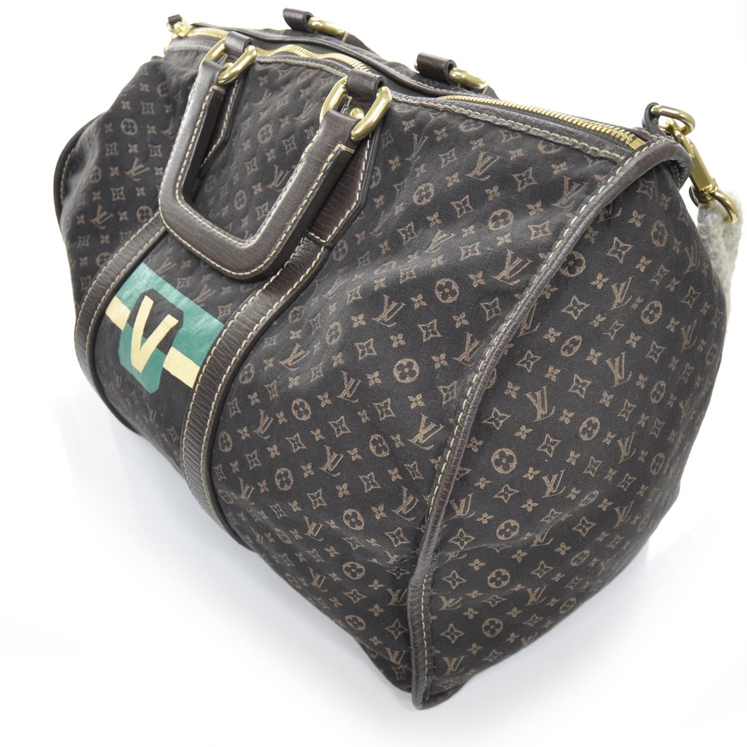 Louis Vuitton Mini Lin Initiales Keepall Grey 3 of 9