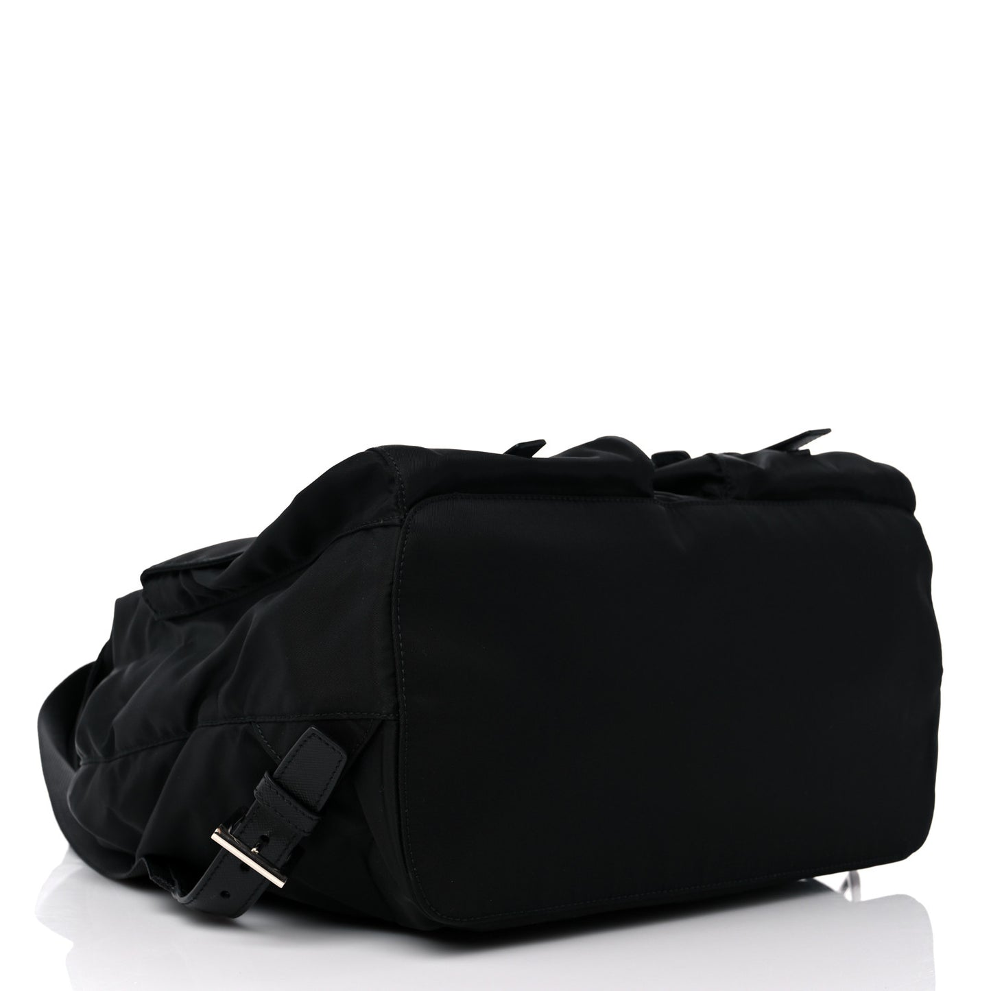 Tessuto Nylon Saffiano Medium Backpack Black
