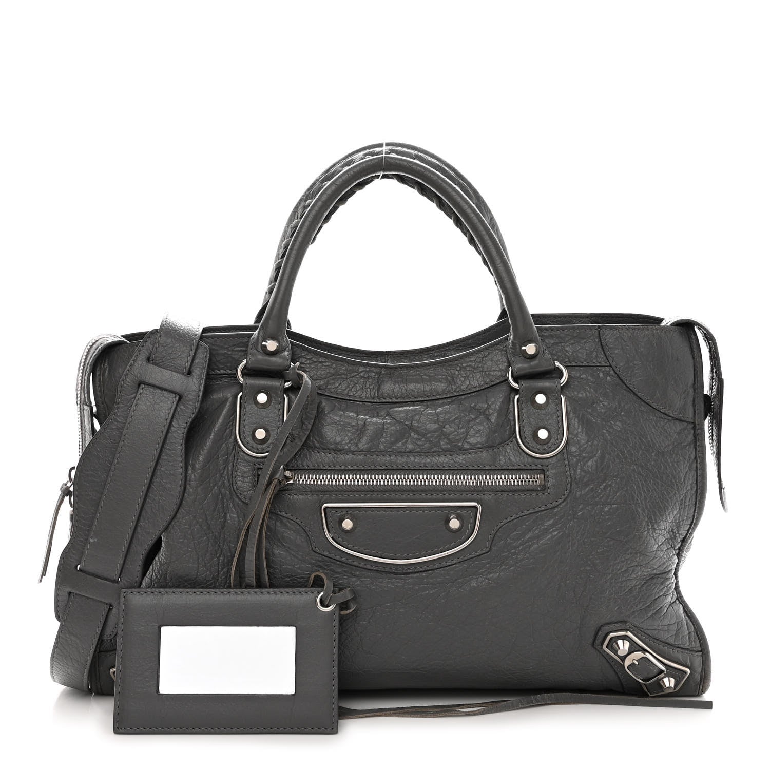 Balenciaga Agneau Silver Metallic Edge Hardware City Gris Cendre 1 of 10