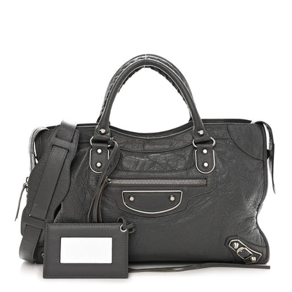 Balenciaga Agneau Silver Metallic Edge Hardware City Gris Cendre 1 of 10