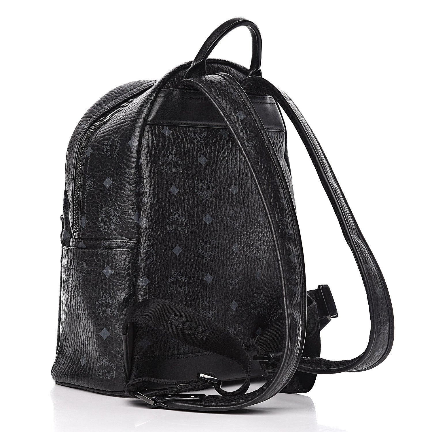 MCM Visetos Small Stark Backpack Black 3 of 11