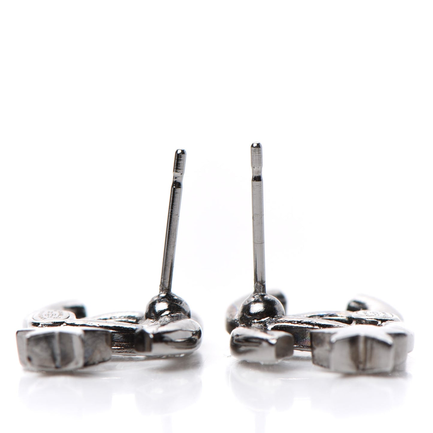 Crystal CC Starfall Earrings Silver