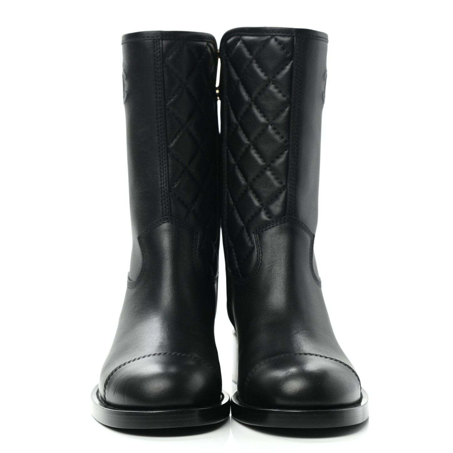 Calfskin CC Boots 39 Black