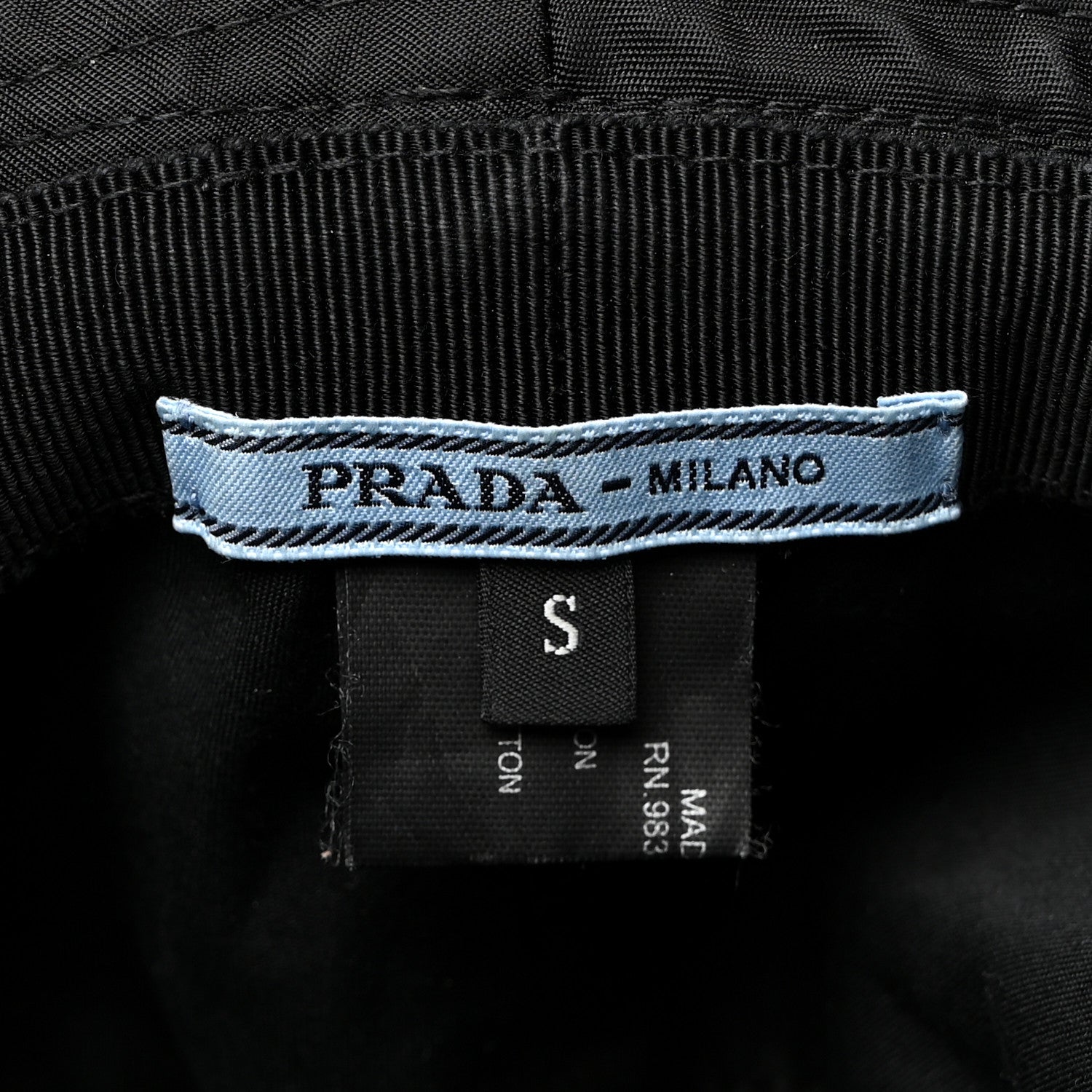 Prada Nylon Bucket Hat S Black 8 of 8