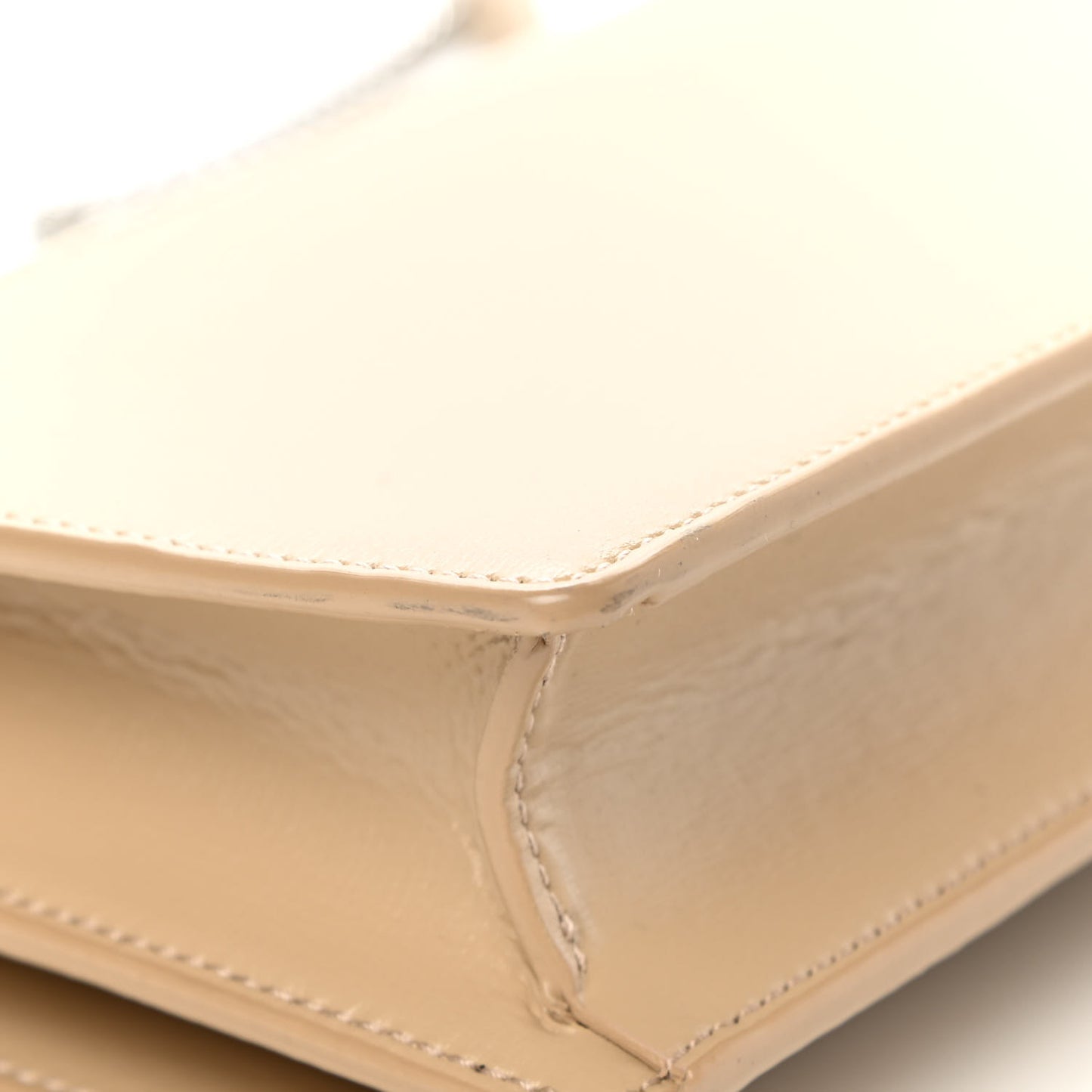 Calfskin Monogram Sunset Chain Wallet Nude Powder