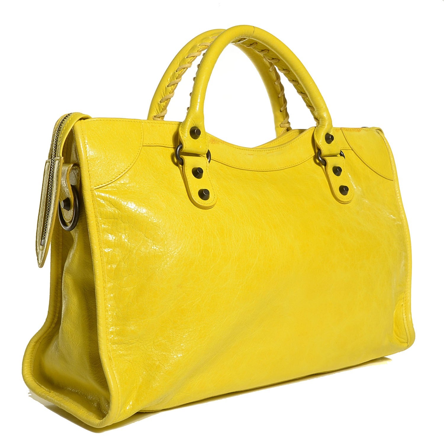 Balenciaga Agneau Classic Hardware City Bouton D Or 3 of 13