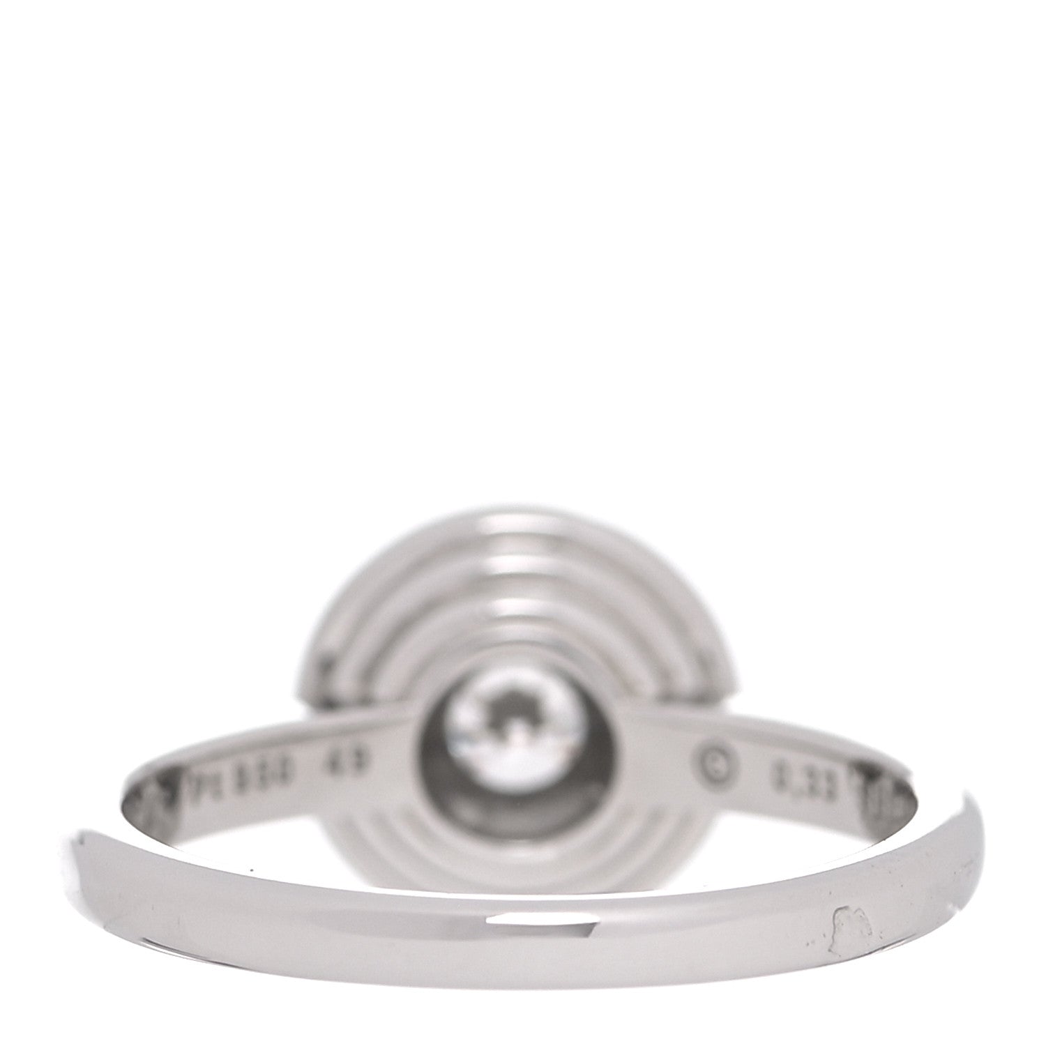 Cartier Platinum Diamond .33ct D'Amour Solitaire Engagement Ring 49 4.75 4 of 8
