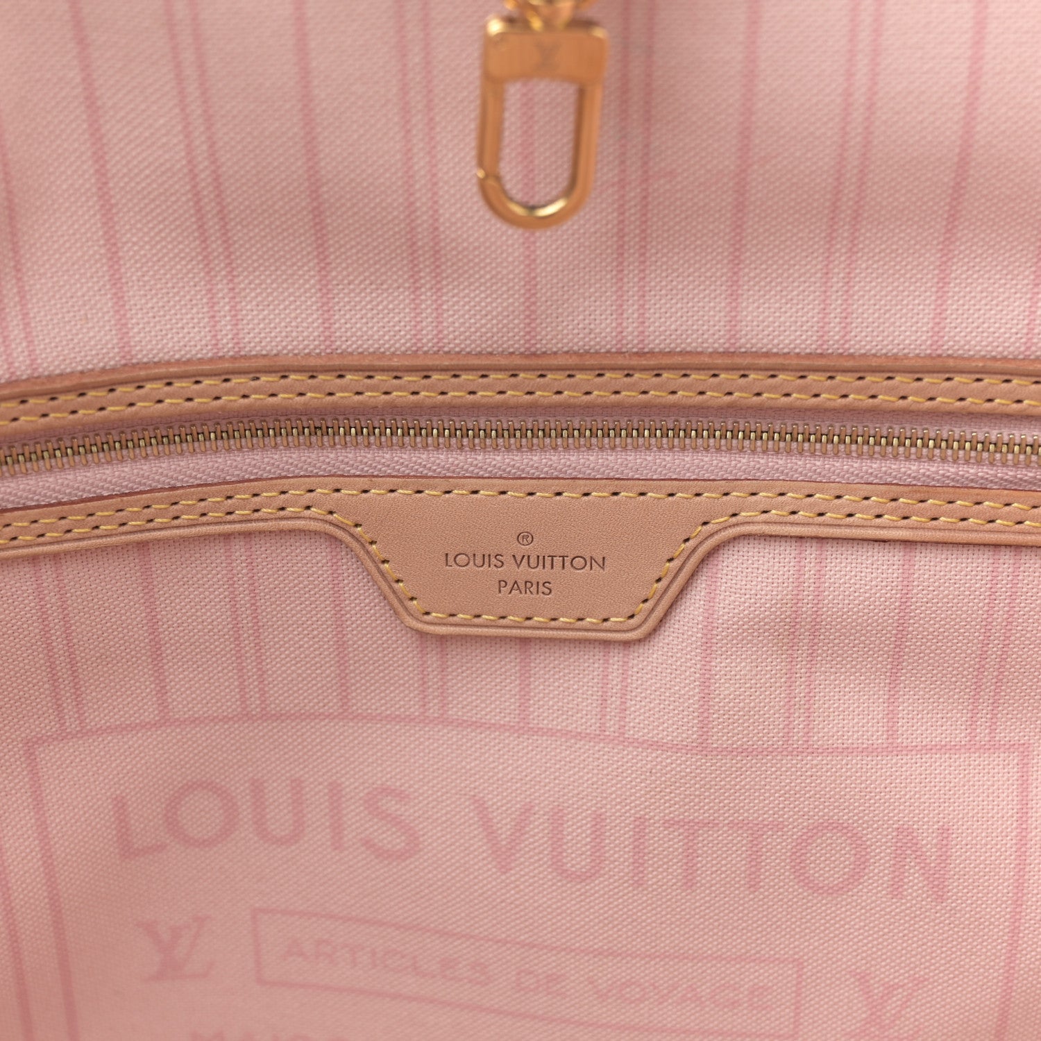 Louis Vuitton Damier Azur Neo Neverfull MM Rose Ballerine 7 of 10