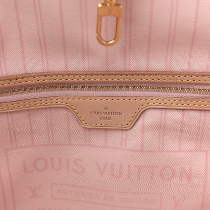 Louis Vuitton Damier Azur Neo Neverfull MM Rose Ballerine 7 of 10