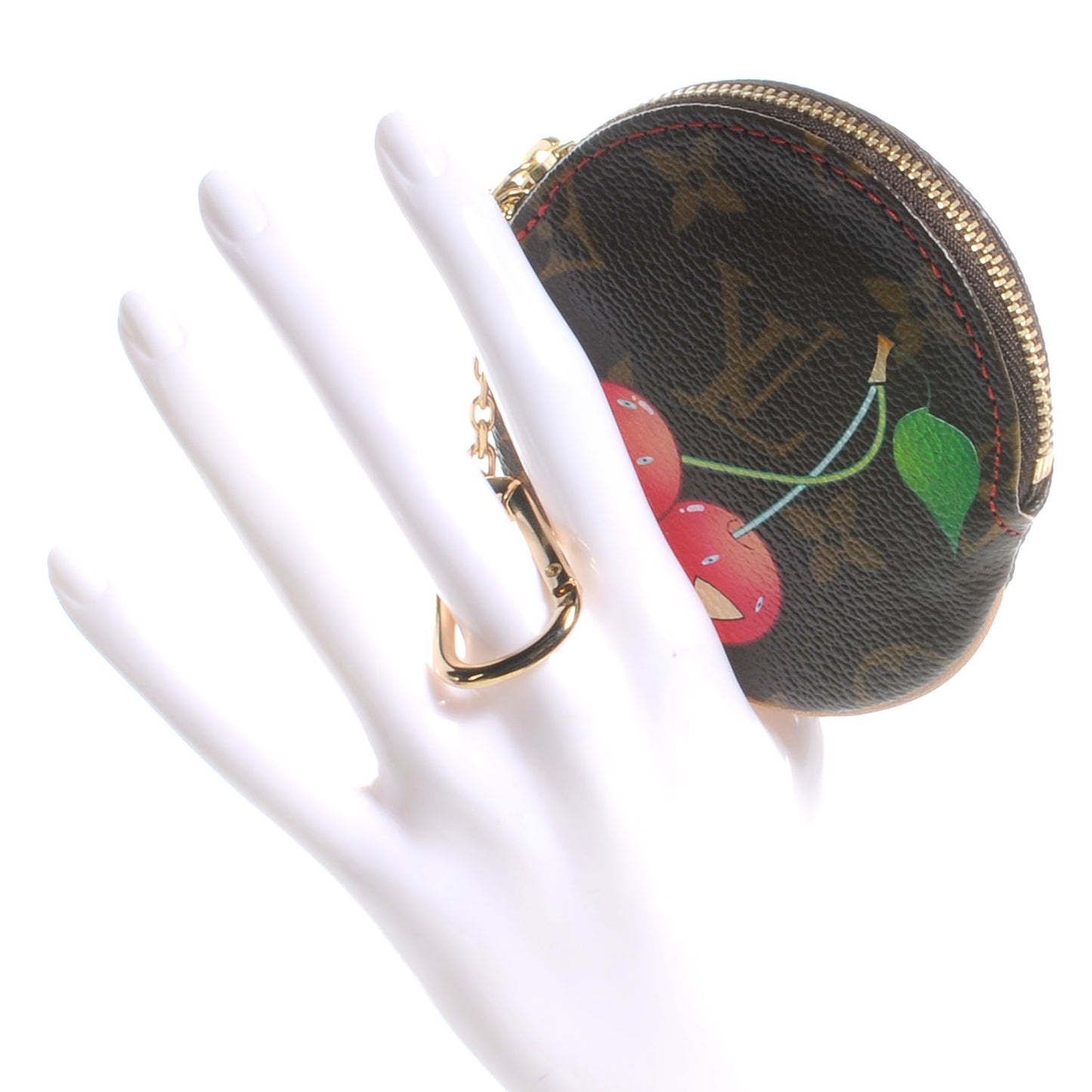 Monogram Cerises Round Coin Purse