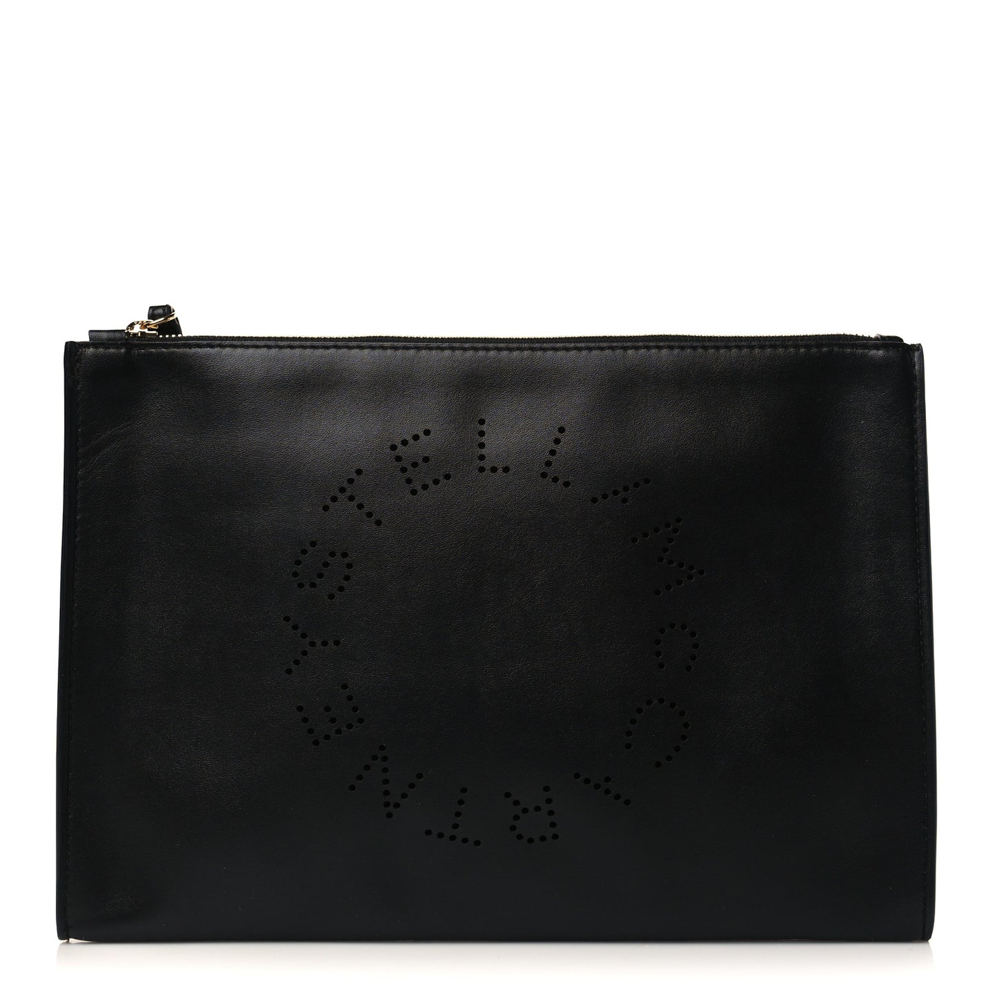 Alter Nappa Perforated Logo Pouch Black
