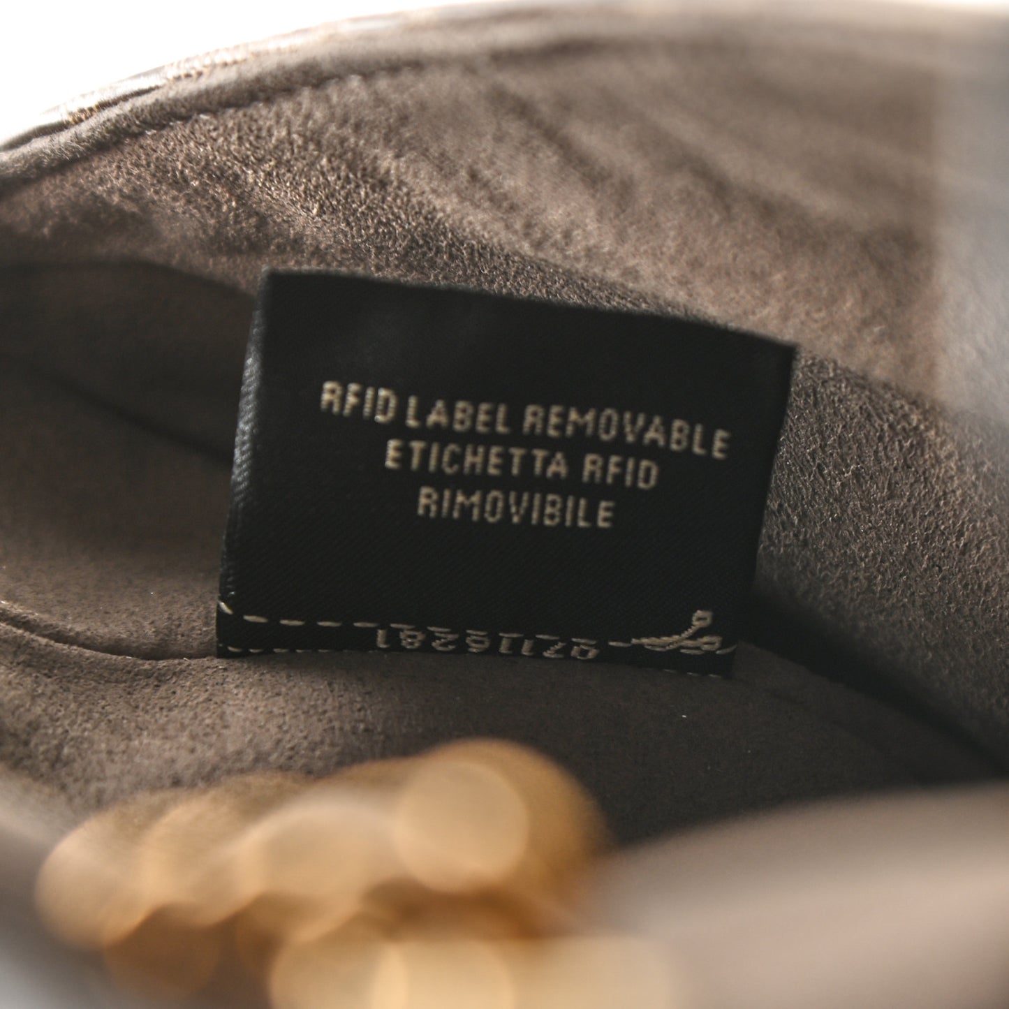 Glazed Fabric Vitello Century FF 1974 Stamp Patch Mini Double F Crossbody Bag Mogano Panna Black
