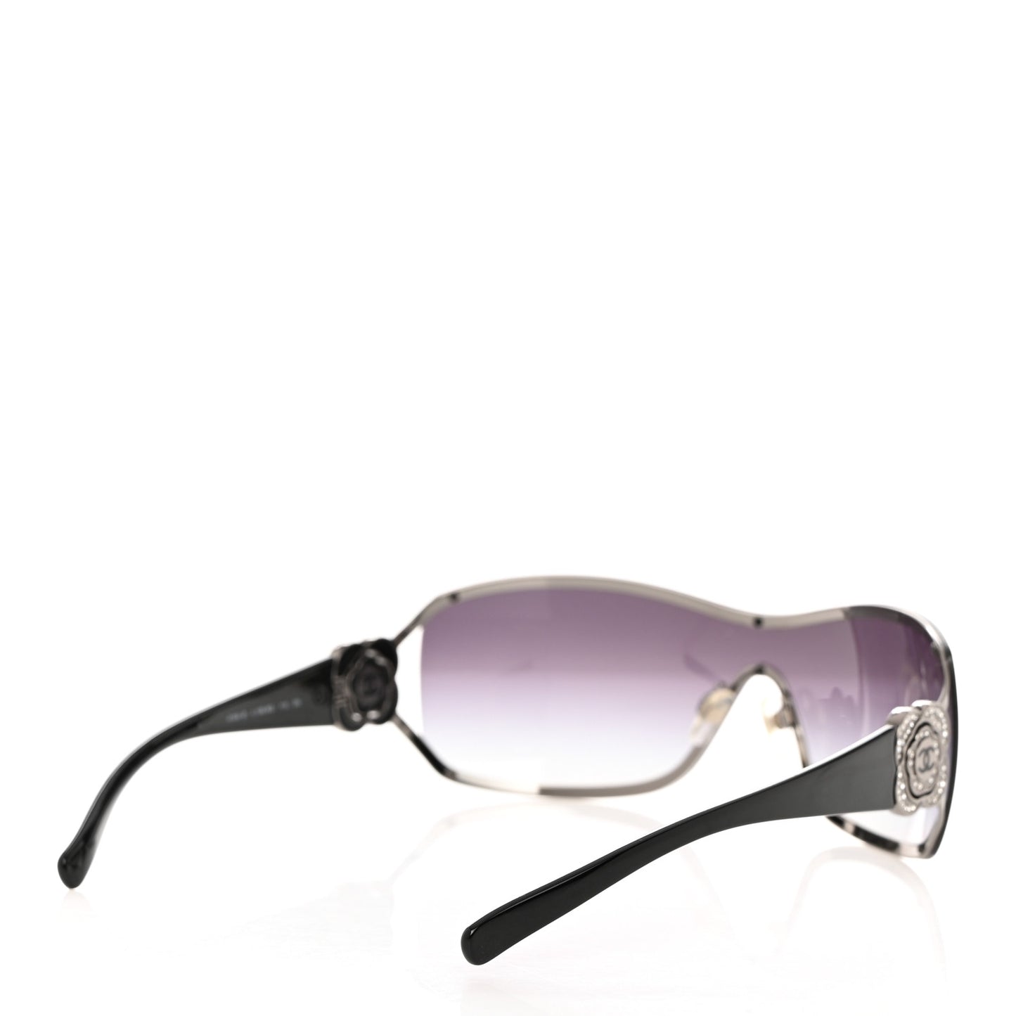 Swarovski Crystal Camellia CC Sunglasses 4164-B Black