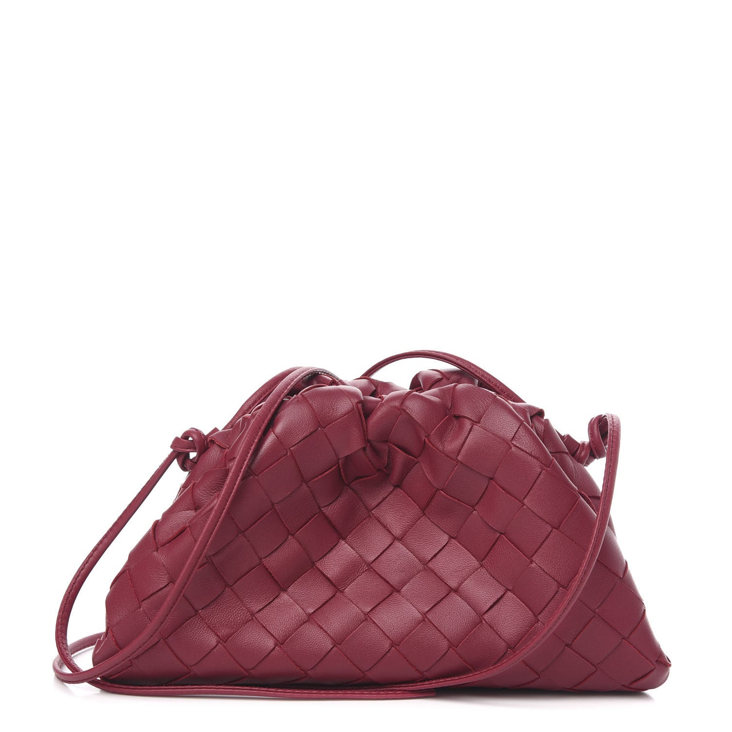 Nappa Intrecciato The Mini Pouch Amaranto