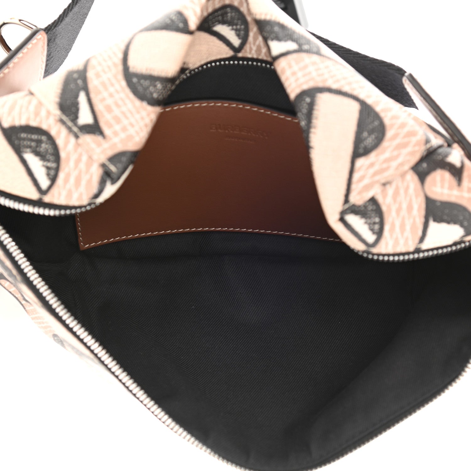 Burberry E-Canvas Monogram Medium Sonny Bum Bag Dark Beige 5 of 9
