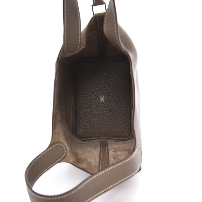 Hermes Taurillon Clemence Picotin Lock 18 PM Etoupe 5 of 10